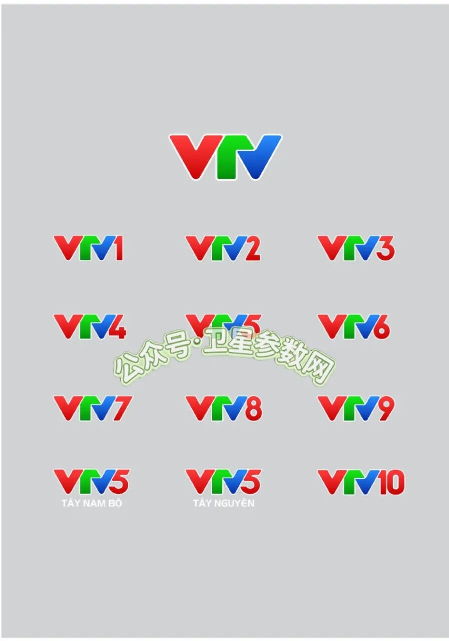 东经132度Vinasat-2卫星越南VTV国家电视台更换全新台标!已运营56年!